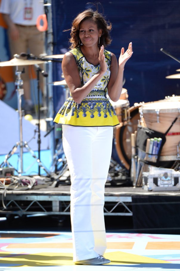 Michelle Obama at the Open last Saturday... on fashion point as ALWAYS